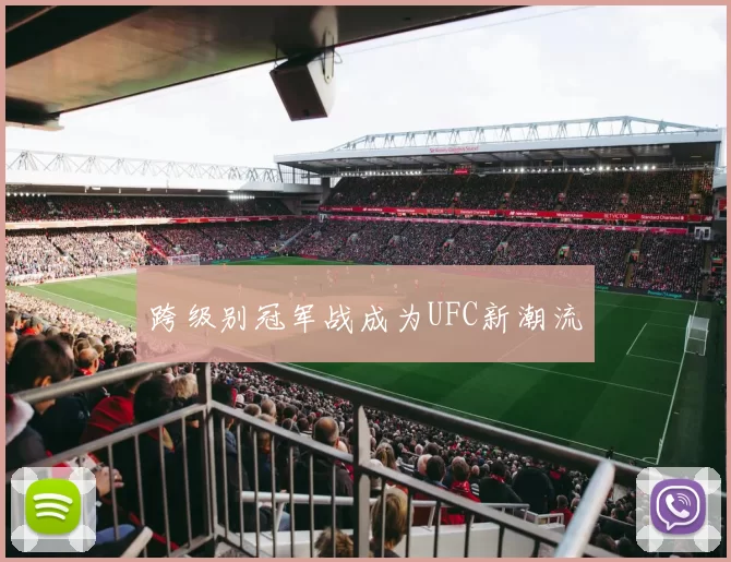 跨级别冠军战成为UFC新潮流